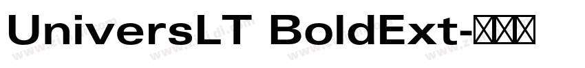 UniversLT BoldExt字体转换